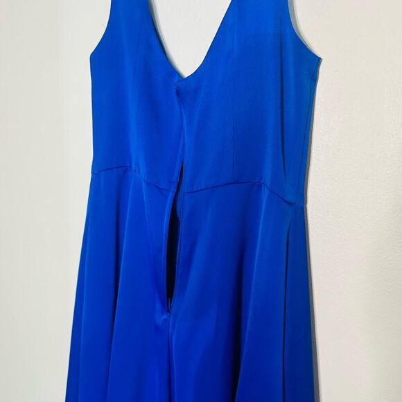 Celebrate David’s Bridal Horizon Blue slit Cut Midi Dress size 8 - Picture 6 of 9